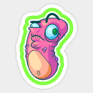 Grumpy Maggot Sticker